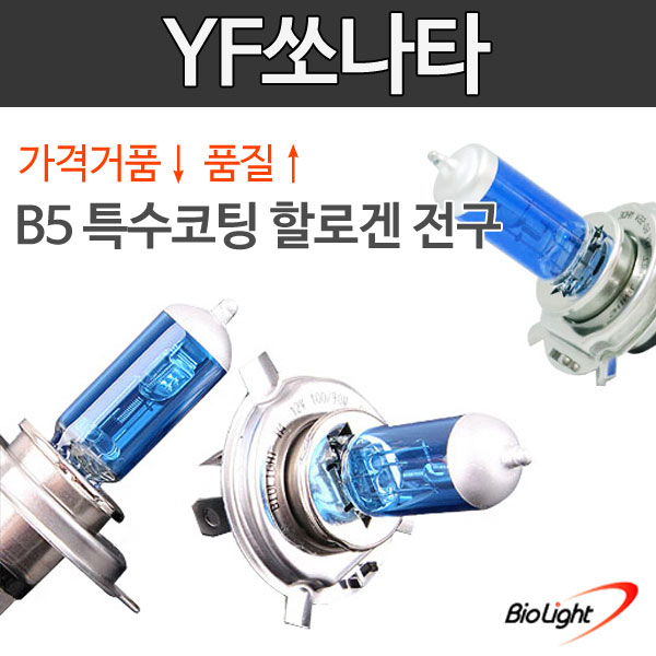 YF쏘나타 B5 특수코팅 할로겐 전조등/안개등/제논전구/H1/H3/H4/H7/H8/H11/880/881/9006